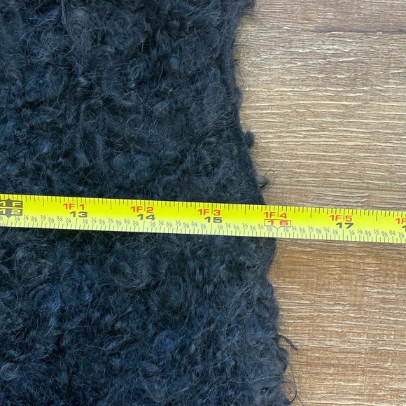 NWT Sleeping On Snow x Anthropologie Black Tavan Mohair Blend Fuzzy Vest - Picture 9 of 14